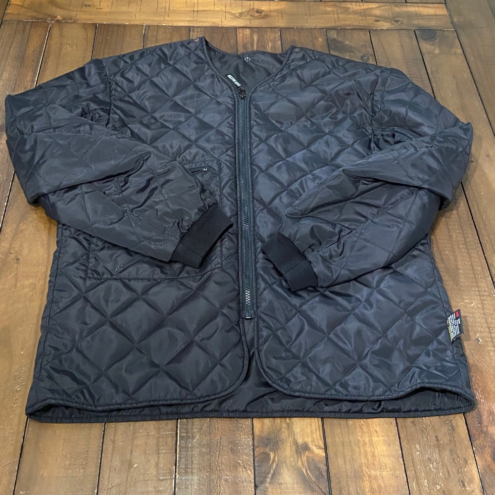 Tour Master Mens Black Quilted Thinsulate Liner Jacket Full Zip Size XL - Picture 2 of 6